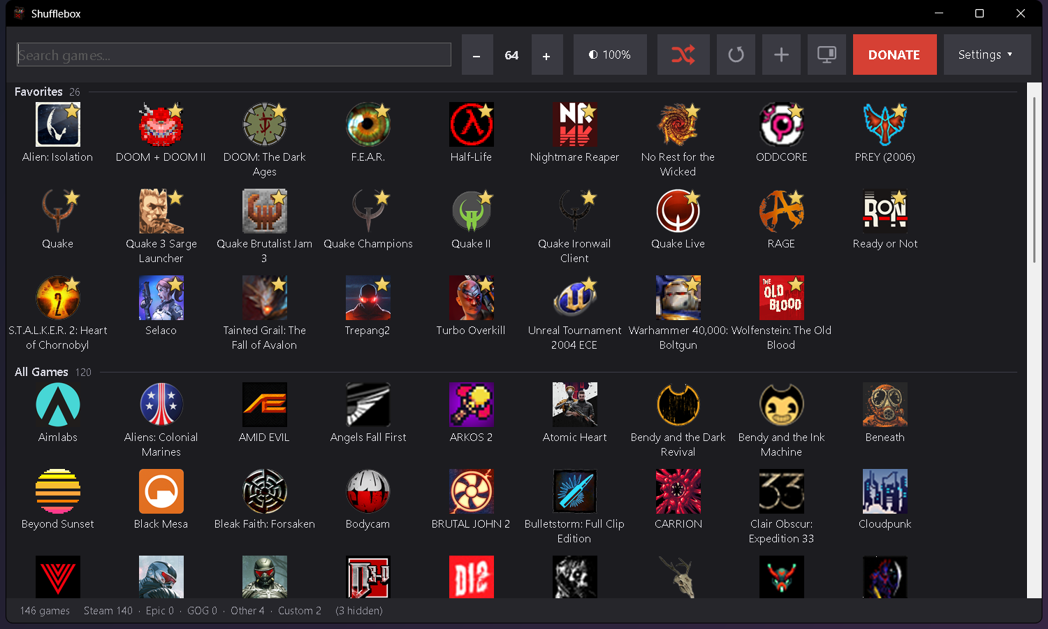 I built a free Windows game launcher because I kept spending more time picking a game than playing o